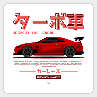 Red JDM GTR R35 Legend Sticker